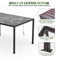 thumbnail image 5 of Chery Industrial Outdoor Pergola Aluminum Louvers & Aluminum Frame 10x13FT,Black, 5 of 14