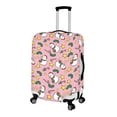 thumbnail image 2 of HELLHERO Pink Snowman Christmas Parade Baggage Case for Travel Lovers, Polyester Ammonia Dustproof Suitcase Cover Anti Stain Travel Trunk Protector, 2 of 5