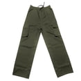 thumbnail image 3 of PIMSSY Men Casual Cargo Pants Lightweight Comfortable Summer Workwear Trousers Breathable Loose Fit Outdoor Daily Wear Stretch Basic Plain Design Male Holiday Solid Color Slacks, 3 of 3