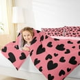 thumbnail image 5 of Feelyou Romantic Love Heart Bedding Comforter Set, Fashion Abstract Polkadots Twin Comforter Sets, Teens Kids Girls Women Reversible Bedding Set, Microfiber Bedroom Decor, 2pcs, 5 of 9