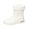 White, variant on Orthopedic Rain Boots for Women, PVC Warm Fur Lined Snow Booties, Wide Width Farming Outdoor Walking Shoes Green