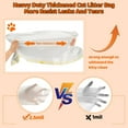 thumbnail image 4 of 50 Count Litter Box Liners Jumbo 36" x 18" Tear Resistant Cat Litter Bags Liners 2.5MIL Thicken Drawstring Durable Cat Pan Liners Extra Large Kitty Litter Box Bag Disposable Pet litter Bags for Poop, 4 of 4