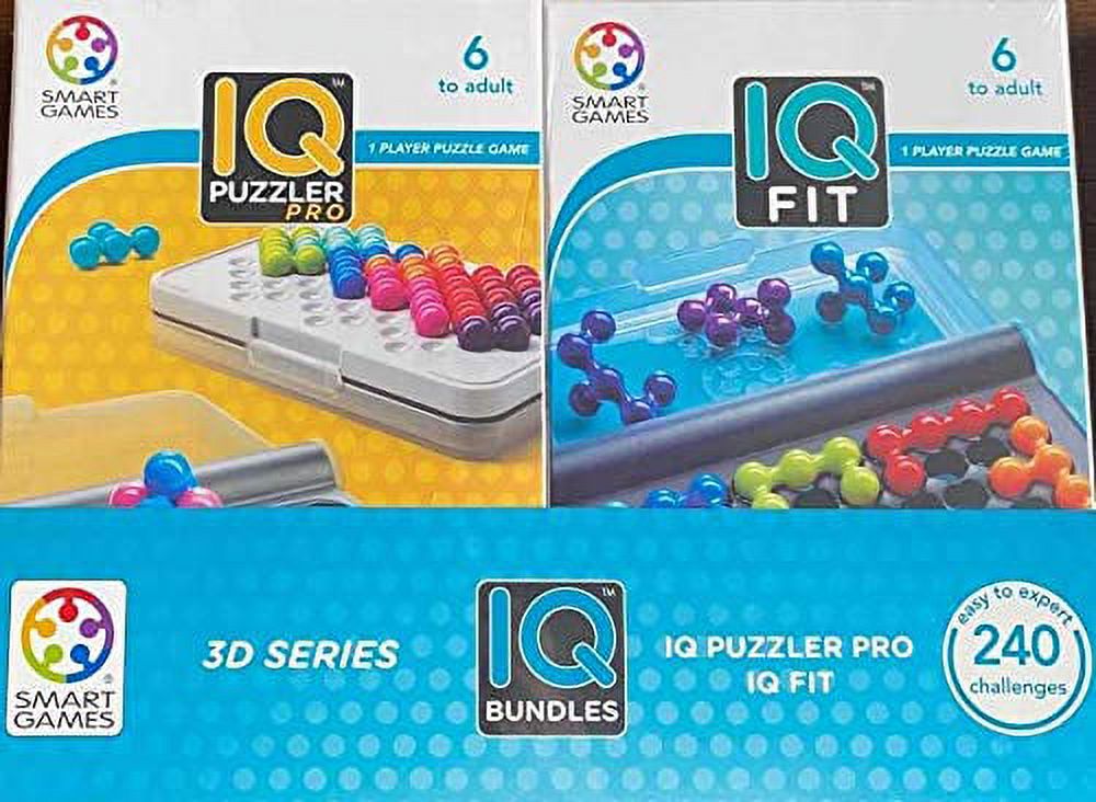 SmartGames IQ Bundles 3D Series: IQ Puzzler Pro & IQ Fit 240 Challanges for Ages 6-Adult - image 2 of 7