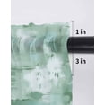 thumbnail image 6 of Green Abstract Curtains 54 Inch Length, Sheer Curtains for Bedroom Living Room Window Modern Oil Painted Art Contemporary Rod Pocket Voile Drapes Kitchen Curtains Small Half Window 52"x54" 2 Panels, 6 of 6
