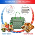 thumbnail image 4 of Green Alligators Icons Pattern Womens Lunch Box for Work,Insulated Large Lunch Bag for Tween and Teen,Loncheras Para Mujer,Leakproof Adult Lunch Bag for Work,Beach,Travel,Picnic,Camping, 4 of 7