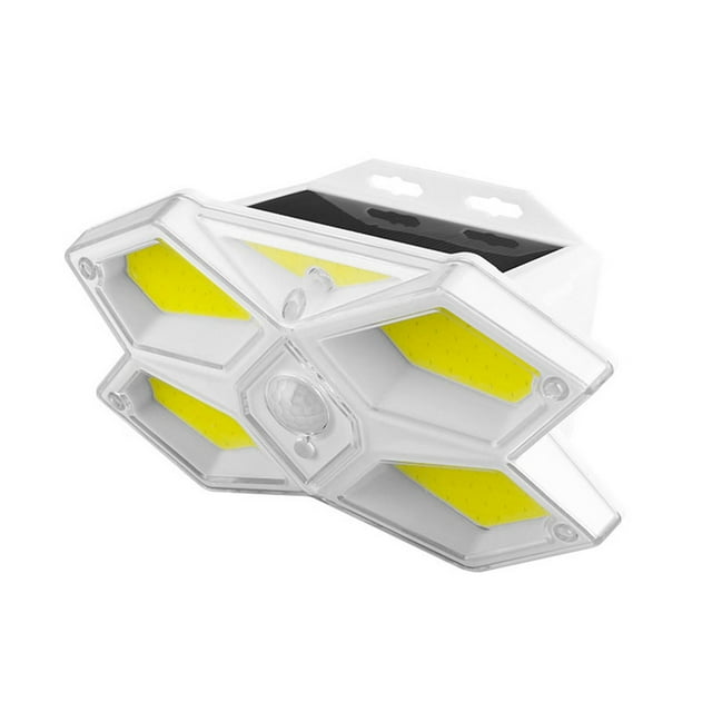 Luces solares para exteriores de 129 LED con reflector y 3 modos de iluminación, luces de seguridad con sensor de movimiento solar, luces de pared con energía solar IP65.