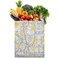 thumbnail image 1 of Artistic Floral Tote Bag - Foldable, Large Capacity & Eco-Friendly Shopping Bag with Daisy Design, 1 of 6