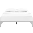 thumbnail image 5 of Modern Contemporary Urban Design Bedroom King Size Platform Bed Frame, Silver, Metal Steel, 5 of 5