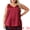 Burgundy, variant on Women's Plus Casual Silk Satin Tank Top V Neck Cami Blouse 4X Black
