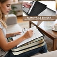 thumbnail image 5 of Haosy Accordion File Organizer Zipper Binder 500 Sheet 6-Tab Expanding File Folder Multi-Pocket 1.2 Inch 3 Ring Easter Egg with Cat, 5 of 7