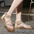 thumbnail image 5 of kamemir Flat Sandals for Women Women's Nature Sandals(White,8.5), 5 of 6