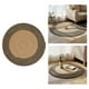 thumbnail image 5 of Alfombra trenzada de yute natural, redonda y tejida a mano, reversible para la entrada del dormitorio. Diámetro 45 cm, 5 of 7