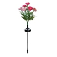 thumbnail image 2 of Waterproof Solar Garden Lights Solar Lotus Flower Stake Lights Outdoor Lawn Decoration Home Decor, 2 of 6
