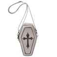 thumbnail image 1 of Bolso de hombro cruzado para mujer bolso de ataúd Vintage de cuero PU regalo de Halloween para mujer, 1 of 9