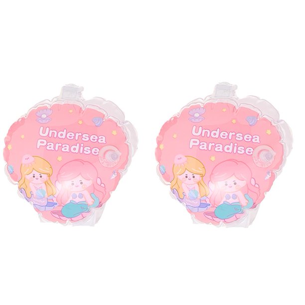 1 par de flotadores de manga de brazo, flotador de brazo de PVC, anillo de entrenamiento de natación para bebés (sirena)