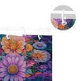 thumbnail image 5 of Yayeee Shower Curtain with Hooks 72"x72" Waterproof Fabric Bathroom Hanging Decor, Light Purple Flowers, 5 of 5