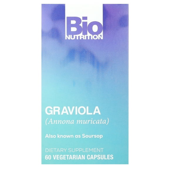 Bio Nutrition - Graviola (Annona muricata) 1500 mg. - 60 Vegetarian Capsules