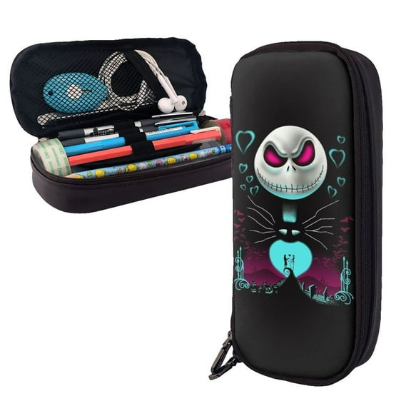 The Nightmare Before Christmas Pencil Case Cute Pencil Box With Zippers Pen Pouch Holder Stationery Organizer