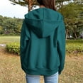 thumbnail image 4 of Fleece Thermal Sweatshirts for Womens Open-Front Full-Zip Hoodies Athletic Stretch Long Sleeve Cardigan Blouses Fall Fashion Outfits 2025 Y2K Fleece Teen Girls Clothes, 4 of 7