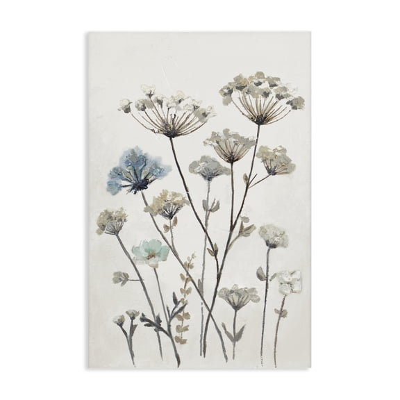 Stupell Industries Scandinavian Neutral Jardin Azul Canvas Art, 16 x 24, by Patricia Pinto