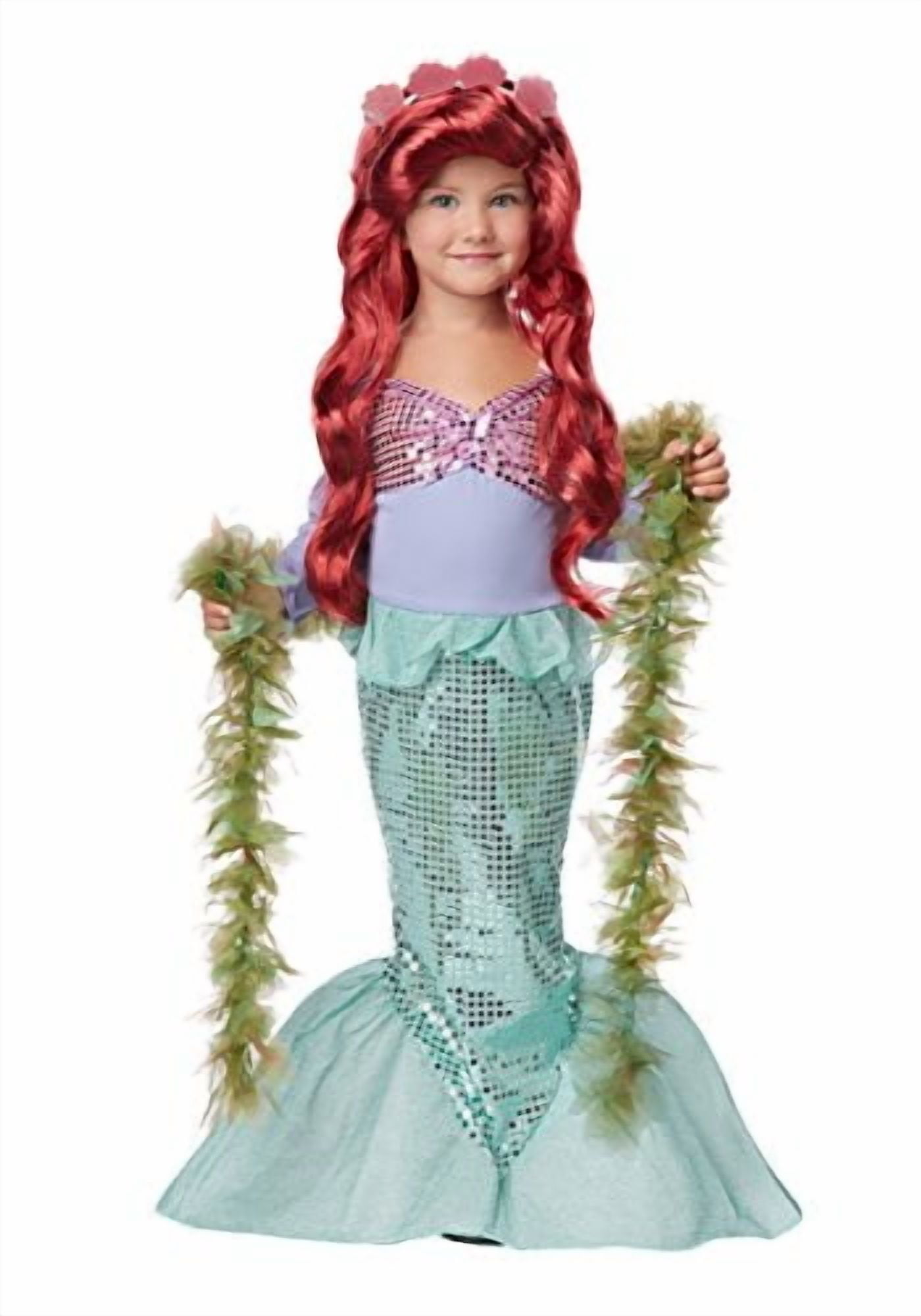 Lil' Mermaid Girl's Costume, Medium, Multicoloured