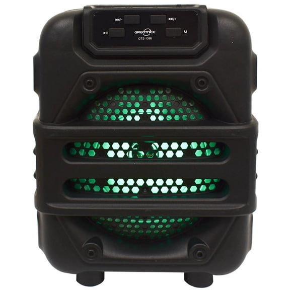 Bocina Bluetooth TWS Luz LED 6.5"
