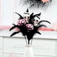 thumbnail image 3 of Decoraciones de Halloween, adornos de Halloween, regalos de Halloween, ramo de calabaza y calavera con plumas de Halloween, arreglo decorativo festivo y espeluznante, ramita de calavera de calabaza co, 3 of 6