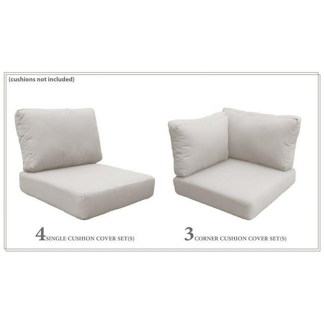 TK Classics High Back Cover Set in Beige for VENICE-08e