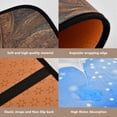 thumbnail image 2 of Shower Curtain and Rug Sets 4pcs Bathroom Sets Includes 12 Free Hooks 66" x 72" Vintage Leather Scrolls, 2 of 8
