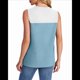 thumbnail image 2 of Camiseta Sin Mangas Informal de Verano con Cuello Redondo y Bloques de Color para Mujer, Azul M, 2 of 8