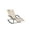 Beige, variant on Iron Rocking U-shaped Chair, Single Lounge Chair for Indoor or Outdoor, Beige
