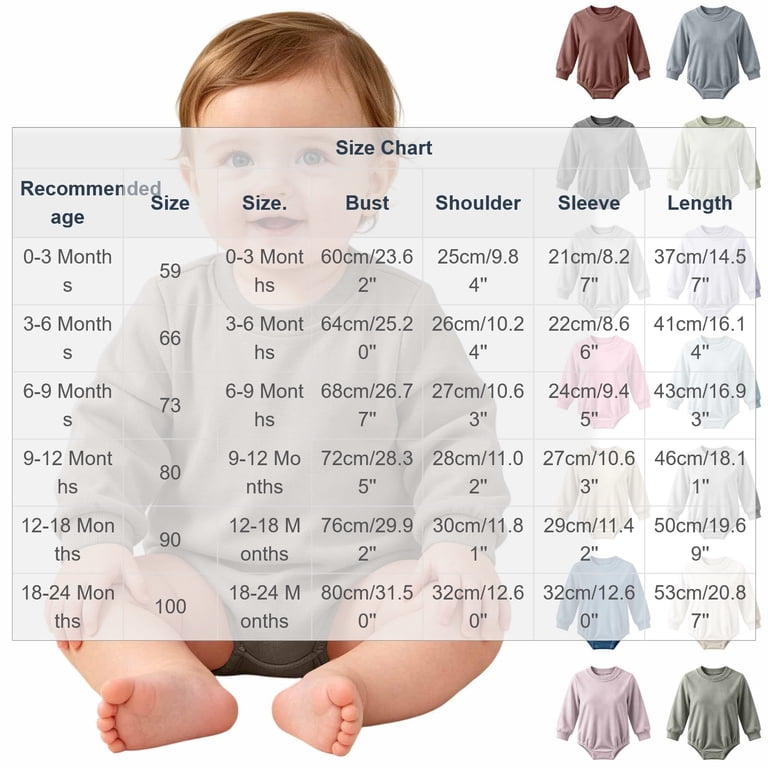 Babi Rampor SHTXOZHI Basic Jumpsuits for Newborn Infant Fall Winter Layering ...