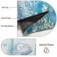thumbnail image 6 of Teal Blue Coastal Round Area Rug 3.3 FT, Non Slip Small Entryway Kitchen Mat, Summer Ocean Starfish Coral Washable Soft Circular Rug Non-Shedding Door Mat for Bathroom Playroom Kids Room, 6 of 9