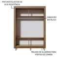 thumbnail image 5 of Ropero Closet Madesa Denver 2 Puertas Corredizas con Espejo con Pies Marrón, 5 of 5