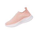 thumbnail image 4 of Domzle Womens Slip on Walking Shoes Comfort Lightweight Casual Sneakers | Non-Slip Breathable Sock Work Shoes Mesh Sport Casual Fashion Tennis Running Sneakers Pink, 4 of 9