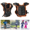 thumbnail image 3 of Kids Sports Protector Vest, Riding Protective Chest Children Riding Chest Protector Kids Chest Protector Abrasion Resistance  for Protects the Body for Children Orange Black,Black, 3 of 8