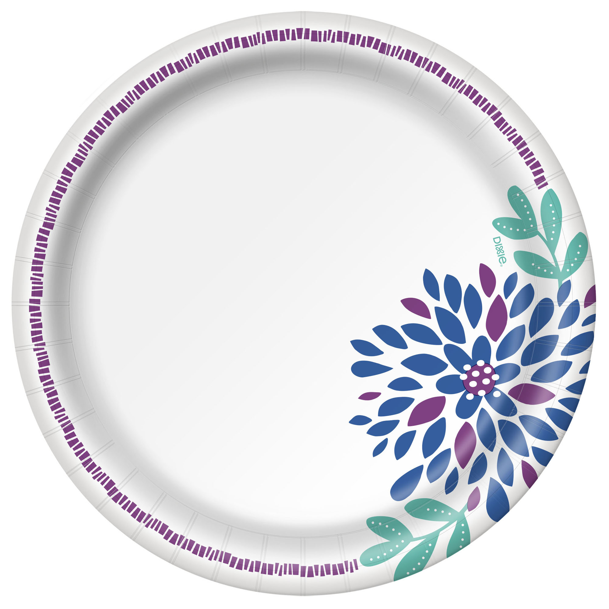 Dixie Everyday Paper Dinner Plates, 10 1/16", 58 Count - image 4 of 7