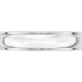 thumbnail image 2 of 14K White Gold 14Kw 5mm Half Round With Edge Band Size 10 Made In United States whre050-10, 2 of 5