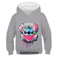 thumbnail image 3 of Sudadera con capucha Kawaii para niñas, sudadera con capucha de Lilo y Stitch para niños, sudadera con letras para bebés, ropa informal de Anime Manga para niñas y niños, 3 of 5