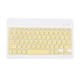 thumbnail image 3 of Teclado portátil inalámbrico recargable Yotijar para ordenador portátil para Android para Windows Smartphone amarillo, 3 of 10