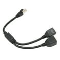 thumbnail image 1 of Fyydes 1 to 2 Port Ethernet Adapter,RJ45 Ethernet Adapter Cable Extension 1 to 2 Port Excellent Connection Transmission Good Signal Ethernet Socket Adapter, 1 of 8