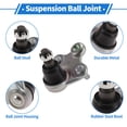 thumbnail image 4 of Ofertas Únicas 1 Juego de Juntas de Bola del Lado del Conductor/Lado del Pasajero para Acura RDX 2007-2018 Kit de Juntas de Bola de Suspensión No.51220STKA01, 4 of 7