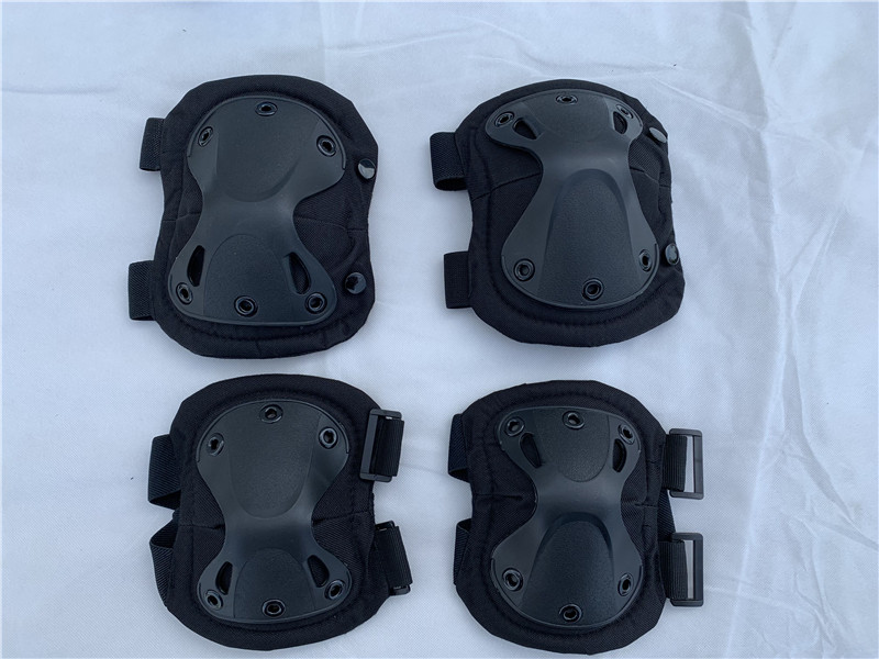 Knee Elbow Wrist Braces Pads Set Reflective Adjustable Collision