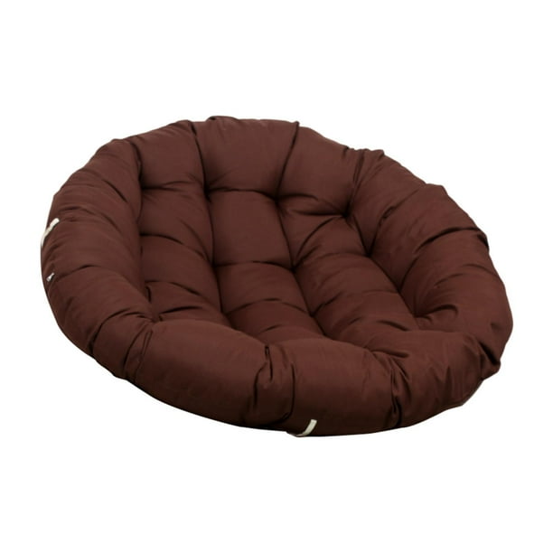 Cojín para silla colgante con forma de huevo, cómodo respaldo para exteriores, cojín para cesta colgante 40x40 cm