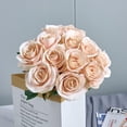thumbnail image 2 of 12PC Black Roses Artificial Flowers Fake Roses Silk Realistic Roses Bouquet Flowers with Long Stems for Wedding Home Party Centerpieces Decorations, 2 of 5