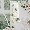 thumbnail image 4 of kurtrusly Porte Arquée Fleur Rangée Panneau de Fleurs Réalistes pour T Station Fête Cérémonie Style Blanc 1, 4 of 9