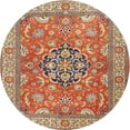 thumbnail image 1 of Ahgly Company Machine Washable Indoor Round Traditional Red Area Rugs, 3' Round, 1 of 7