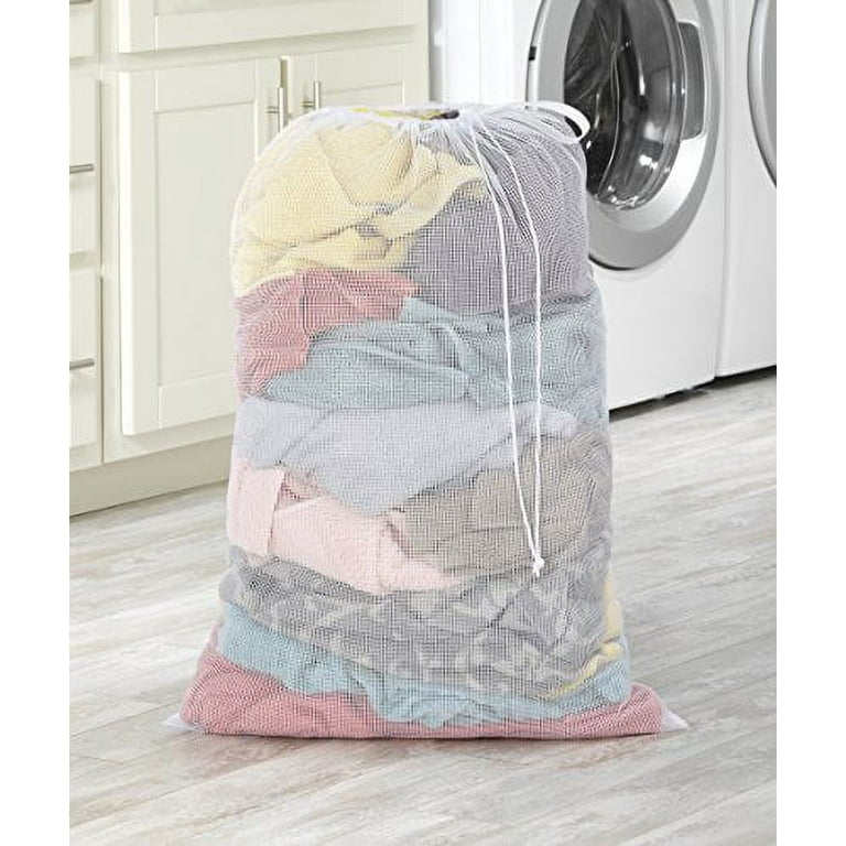 Whitmor Mesh Laundry Bag White, Household