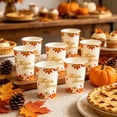 thumbnail image 5 of 10 Pcs Thanksgiving Disposable Paper Cups, Pumpkin Maple Leaf Printed Fall Table Drinkware for Holiday Dinner Party Gathering Festive Table Decor, 5 of 6