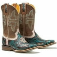 thumbnail image 3 of Women's Tin Haul Lone Flower Boots Boho Feather Sole Handcrafted Brown, 3 of 3